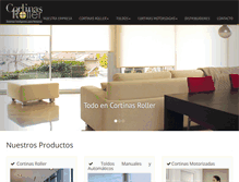 Tablet Screenshot of cortinasroller.cl