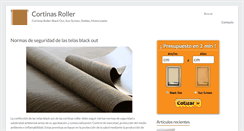 Desktop Screenshot of cortinasroller.com