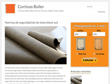 Tablet Screenshot of cortinasroller.com